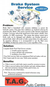 Tag Auto Centre Brake System Service