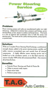 Tag Auto Centre Power Steering Service